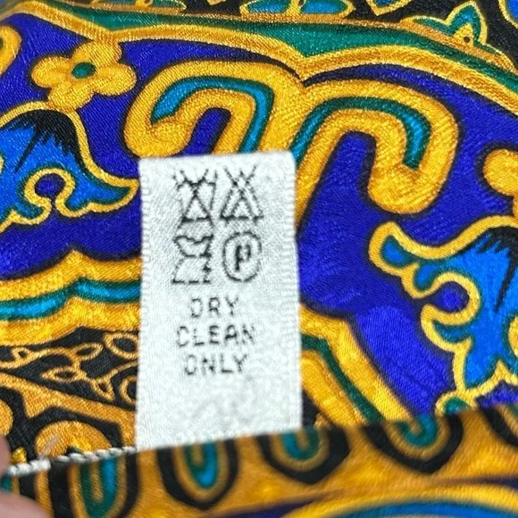 Vintage Adrianna Papell Silk Top 6 Evening Party Hoilday Vibrant Okd Money - Picture 10 of 10